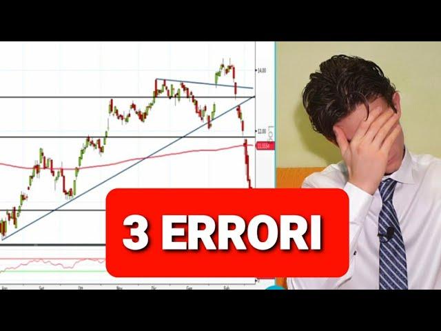 3 ERRORI da NON fare per investire con successo!