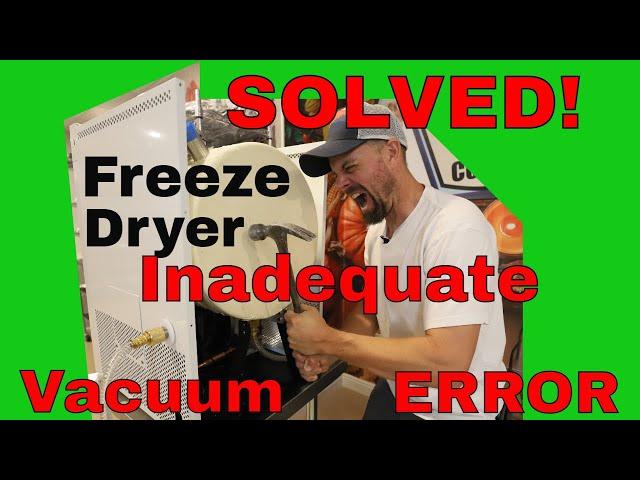 Freeze Dryer Vacuum Error Troubleshooting SOLVED! #freezedryingsupplies