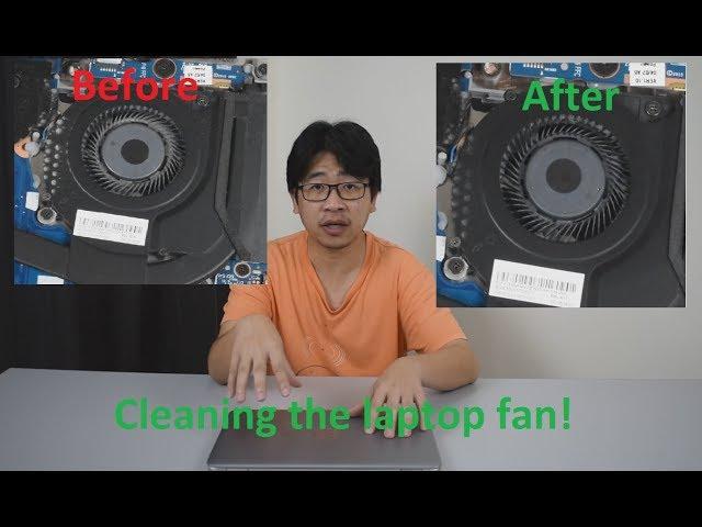 Cleaning the laptop fan - The Easy and Fast way