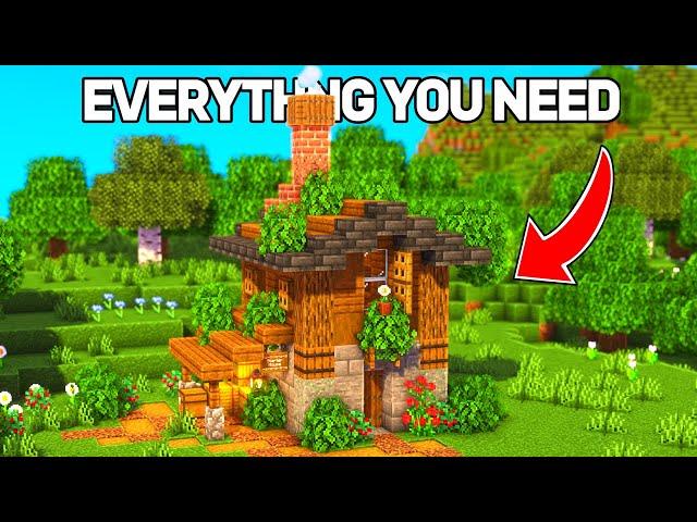 Minecraft | How to Build a Starter House [Tutorial]