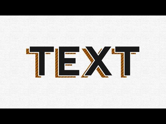 How to Create a Hatched Drop Shadow Text Effect in Photoshop