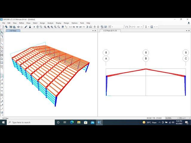 Industrial Steel Structure Design | SAP2000