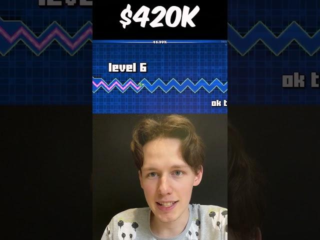 Geometry Dash MrBeast Challenge for $420K or $69K