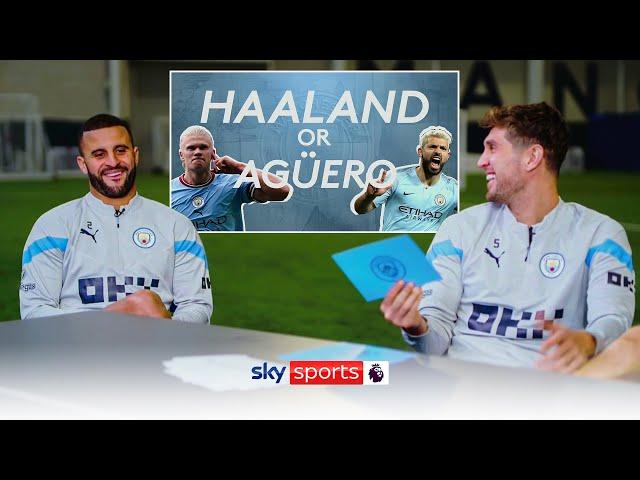 Haaland or Aguero?  | Quickfire Questions with John Stones and Kyle Walker