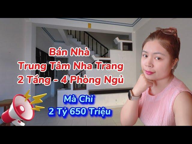 [ Đã Bán]  Hạ 150 Triệu Còn 2,5 Tỷ -  Bán Nhà 2 Tầng Trung Tâm Nha Trang Gần Biển | Khổng Vân bds