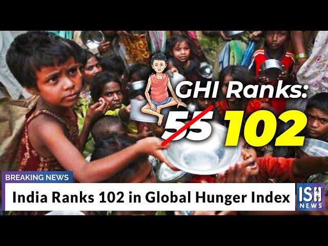 India Ranks 102 in Global Hunger Index