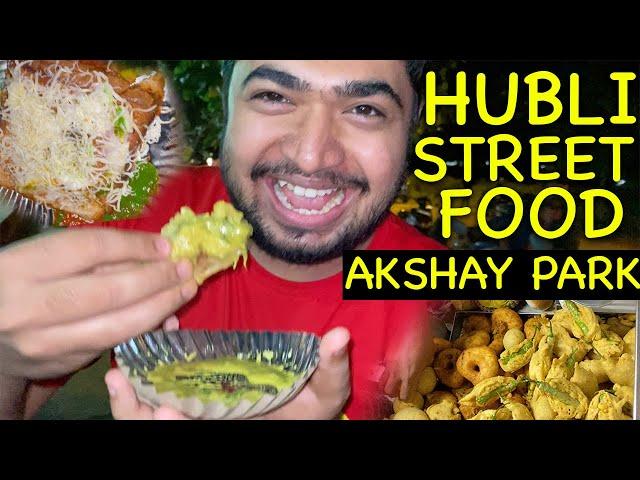 Street Food Akshay Park HUBLI Gokul Road | Badnikayi Bajji |Best Sandwich Kannada |Rajasthani Girmit