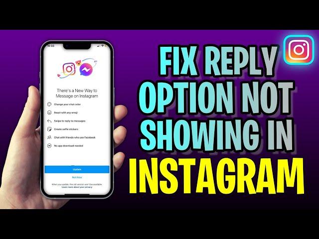 How To FIX Reply Option Not Showing In Instagram (2023 Update!)