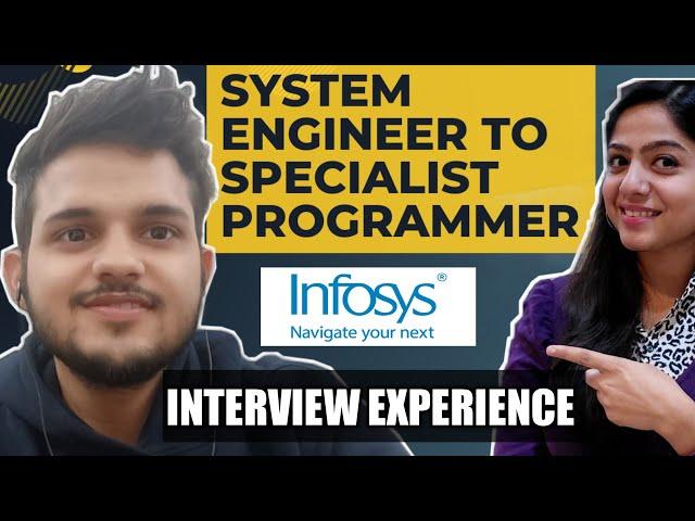 How he become Specialist Programmer at Infosys || Interview Experience