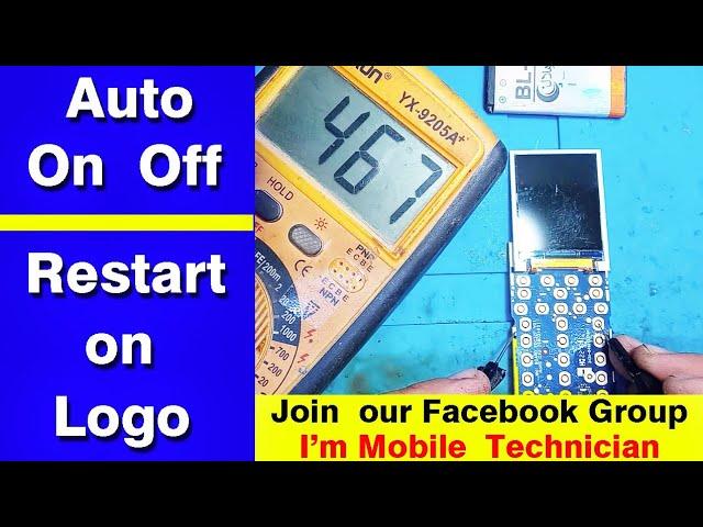 all Chinese keypad phone auto restart | Auto on off problem solution #lastsolution