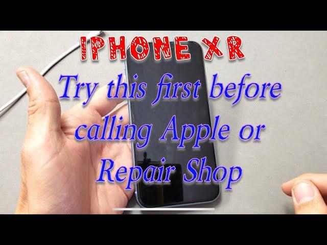 iPhone XR Fixed! Black Screen, Laggy, Frozen, Stuck on Apple Logo (Try this First!)