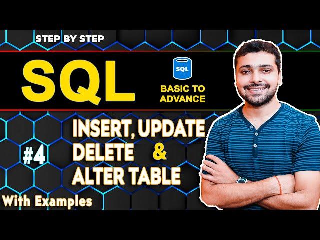 INSERT UPDATE, DELETE & ALTER Table in SQL With Example | SQL Tutorial in Hindi 4