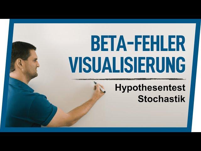 Beta-Fehler Visualisierung | Hypothesentest Stochastik | Mathe by Daniel Jung