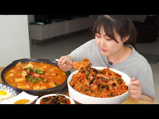 올해도 열무김치가 기가막히게 익었길래 열무보리비빔밥&차돌된장찌개 먹방 ASMR MUKBANG