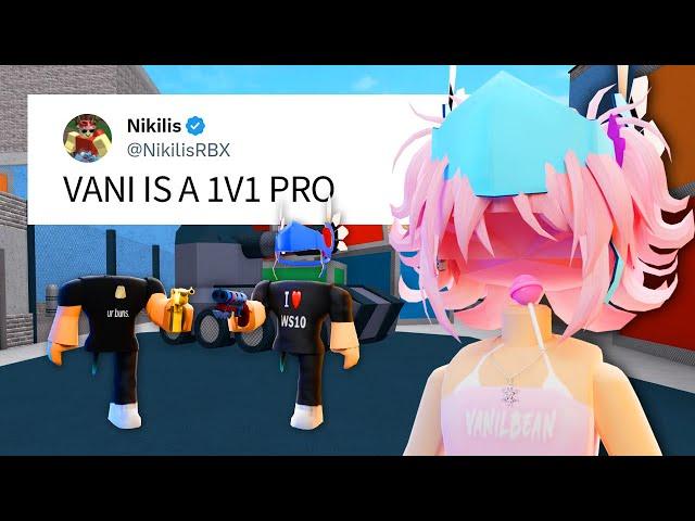 I Faked a Roblox 1V1 Against A PRO (Murder Mystery 2)