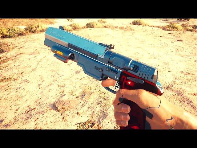 Cyberpunk 2077 - Johnny Silverhand's Pistol (Malorian Arms 3516) - Animations & Sounds w/ Slo-Mo