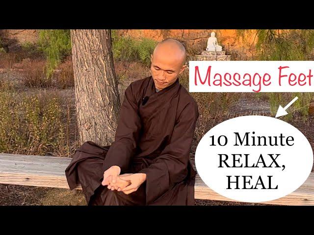 10 Min MASSAGE FEET to Relax And Heal | Qigong For Beginners