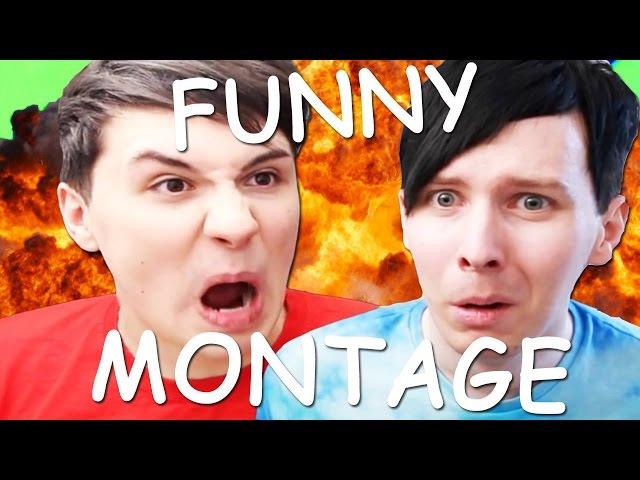 DAN AND PHIL FUNNY GAMING MONTAGE