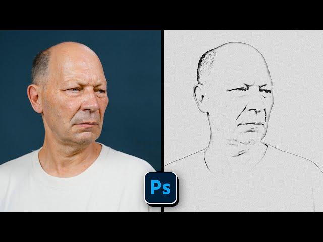 How to Convert A Photo to Line Art Drawing in Photoshop