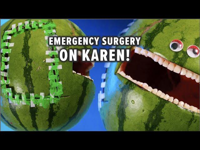 Emergency #FruitSurgery on Karen! #DiscountDentist on TikTok Ep 141 #Shorts