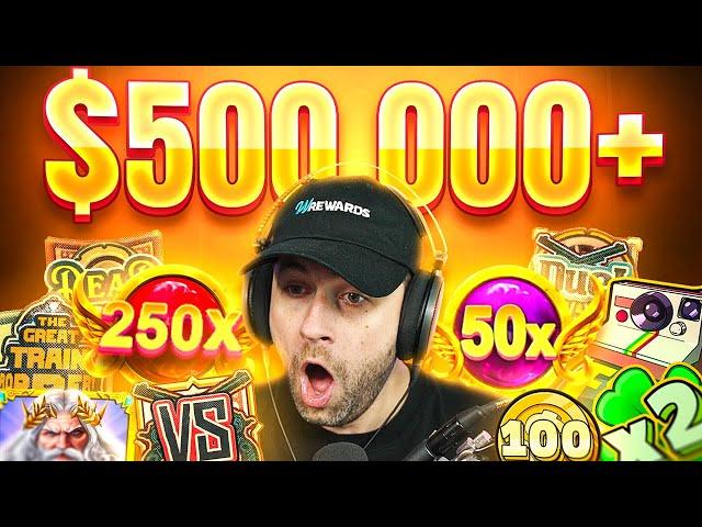 WINNING OVER $500,000 doing SUPER DEGENERATE SPINS & BONUSES!! - INSANELY LUCKY!! (Highlights)