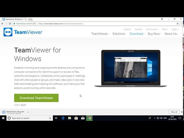 How to install TeamViewer on Windows 7/ Windows 8 / Windows 10