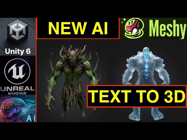 Meshy AI: The Secret AI Tool Revolutionizing Game Development in Unity & Unreal Engine (Text-to-3D)