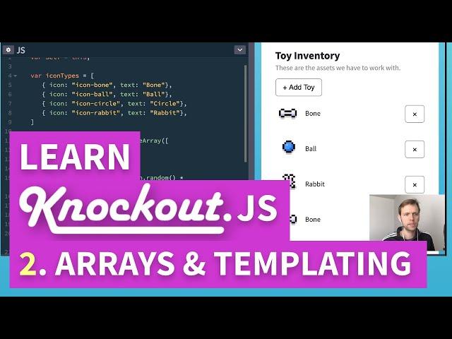 Learn Knockout.js - Part 2: Arrays and Templating