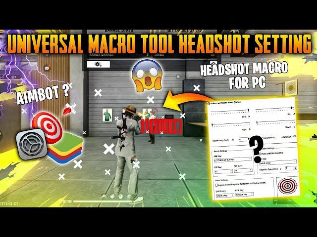 AUTO DRAG AIMBOT FREE FIRE  UNIVERSAL MACRO TOOL 