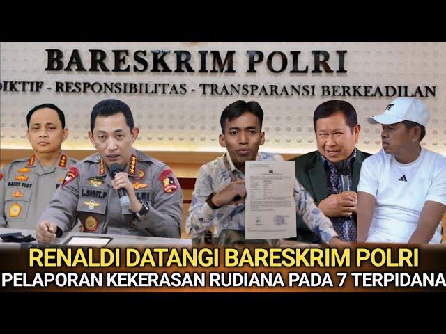 Laporkan Rudiana Ke Bareskrim Polri.! Renaldi  didampingi Susno Adji & Dedy Mulyadi Datangi J.Sigit?