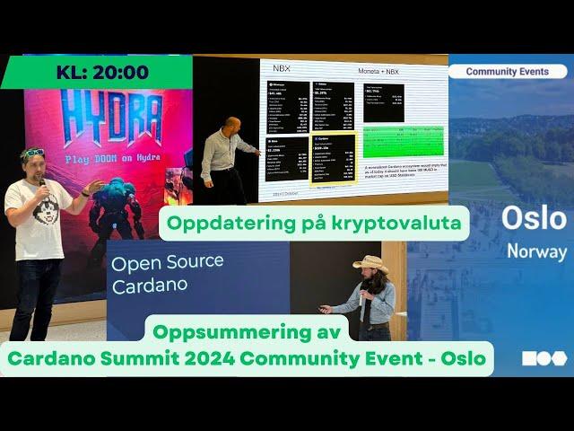 Cardano summit 2024 i Oslo for nordiske felleskapet | Hva skjer i krypto  |  Krypto Labs #855