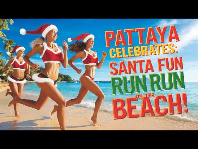 Pattaya Celebrates: Santa Fun Run on the Beach!