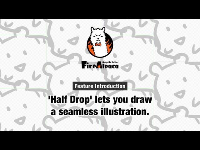 'Half Drop' lets you draw a seamless illustration! 【FireAlpaca Feature Introduction】