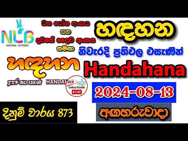 Handahana 873 2024.08.13 Today Lottery Result අද හඳහන ලොතරැයි ප්‍රතිඵල nlb