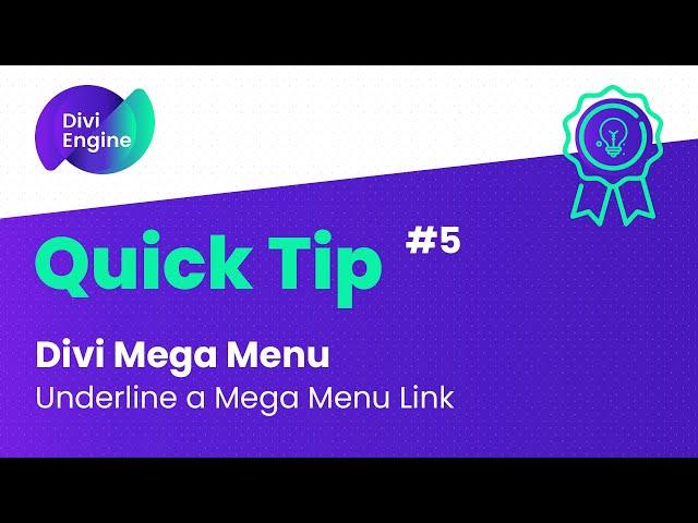 How to Add a Line Under Your Divi Mega Menu