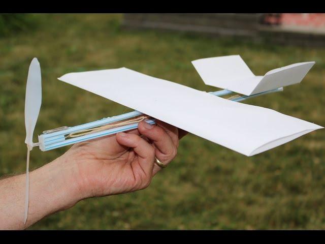 How to Make a Rubber Band Plane Out of Paper - Very EASY