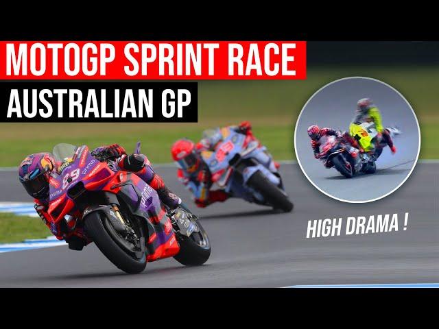 Sprint Race Results - Live Race MotoGP Today | AustralianGP #sprintrace