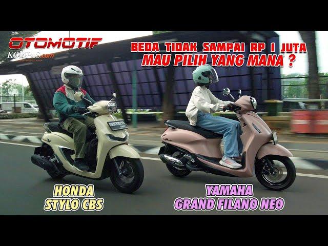 KOMPARASI | Honda Stylo CBS vs Yamaha Grand Filano Neo | Varian Terendah Skutik Retro Bergaya Eropa