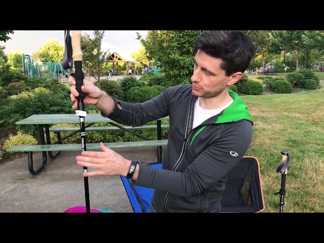 Trekology TREK-Z collapsible tri-fold trekking pole assembly guide