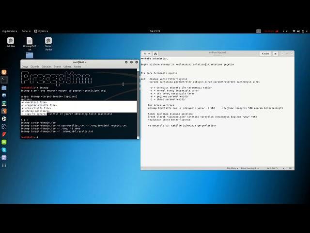 Kali linux Dnsmap Kullanımı