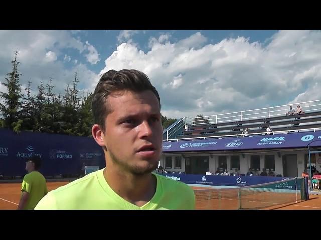 Poprad Tatry Challenger 2017 1R, interview, Adam PAVLASEK (CZE) - Peter VAJDA (SVK) 6-2 6-1