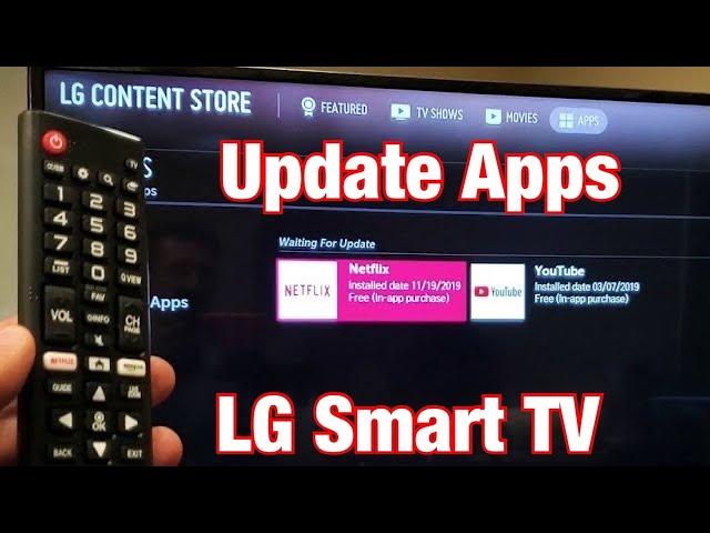 LG Smart TV: How to Update Apps to Latest Software Verison