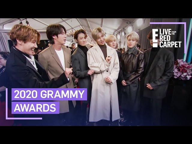 BTS Gives a Preview of Their Grammys Performance | E! Red Carpet & Award Shows