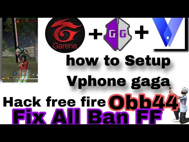 How to setup Vphone gaga  + Script Free Fire Fix kick No black No Banned100%#hackff #vphonegaga