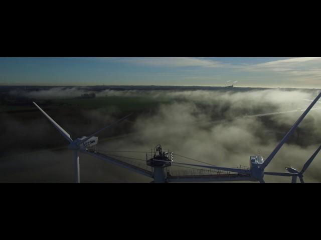 Vestas 4-rotor concept turbine at DTU Wind Energy Risø Campus | Test- and research facilities