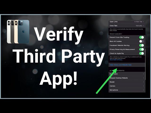 How To Fix Unable To Verify Third Party App On iPhone