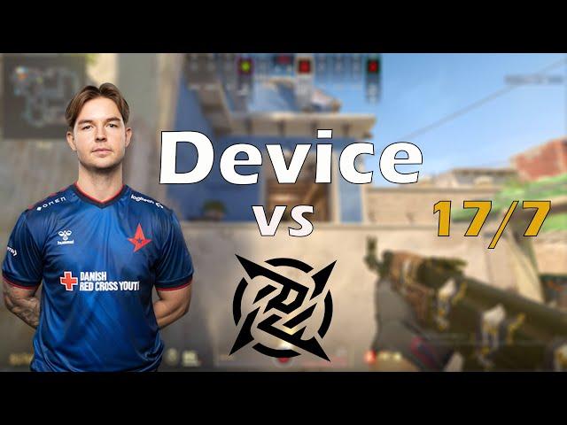 CS2 POV Demo Astralis Device (17/7) vs NiP (de_mirage) @ BLAST Premier Fall Groups 2024