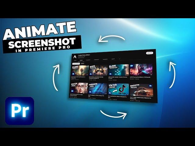 How To Animate Screenshots In Premiere Pro 2023