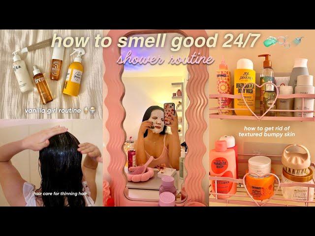 MY EVERYTHING SHOWER ROUTINE 🫧 vanilla hygiene essentials, body care, hair & skincare