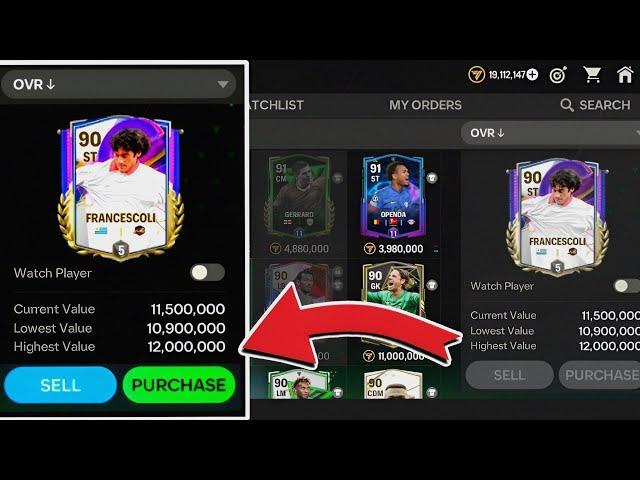 How to sell players who cannot be traded 'untradeable'  on FC Mobile 24